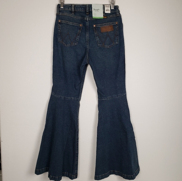 Wrangler Retro Womens High Rise Trumpet Flair Wide Leg Jeans Size 29 x 32 - Picture 3 of 16